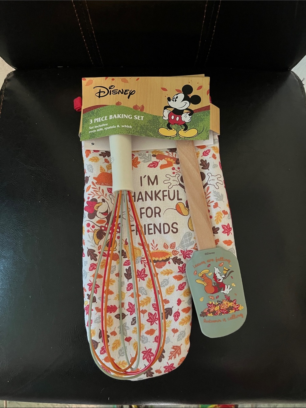 Disney Fall Mickey 3-Piece Baking Set - White, Orange, Red, Yellow
